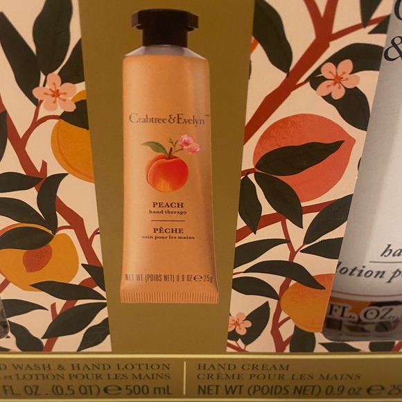 Crabtree & Evelyn Peach Hand Wash ,Lotion & Hand cream -3 pk - Picture 4 of 10